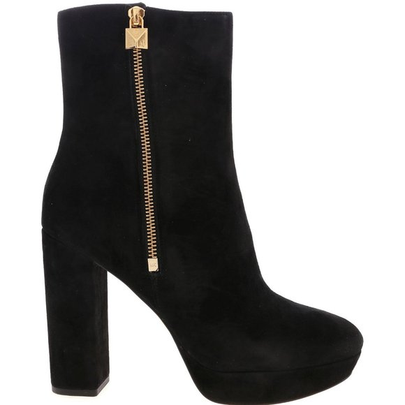 Michael Kors Frenchie Suede Platform Booties SIZE-10-M COD/170 - Picture 2 of 8